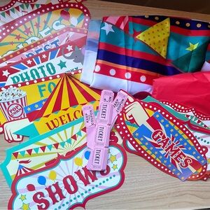 Festive Red and Yellow Holiday Decor Set